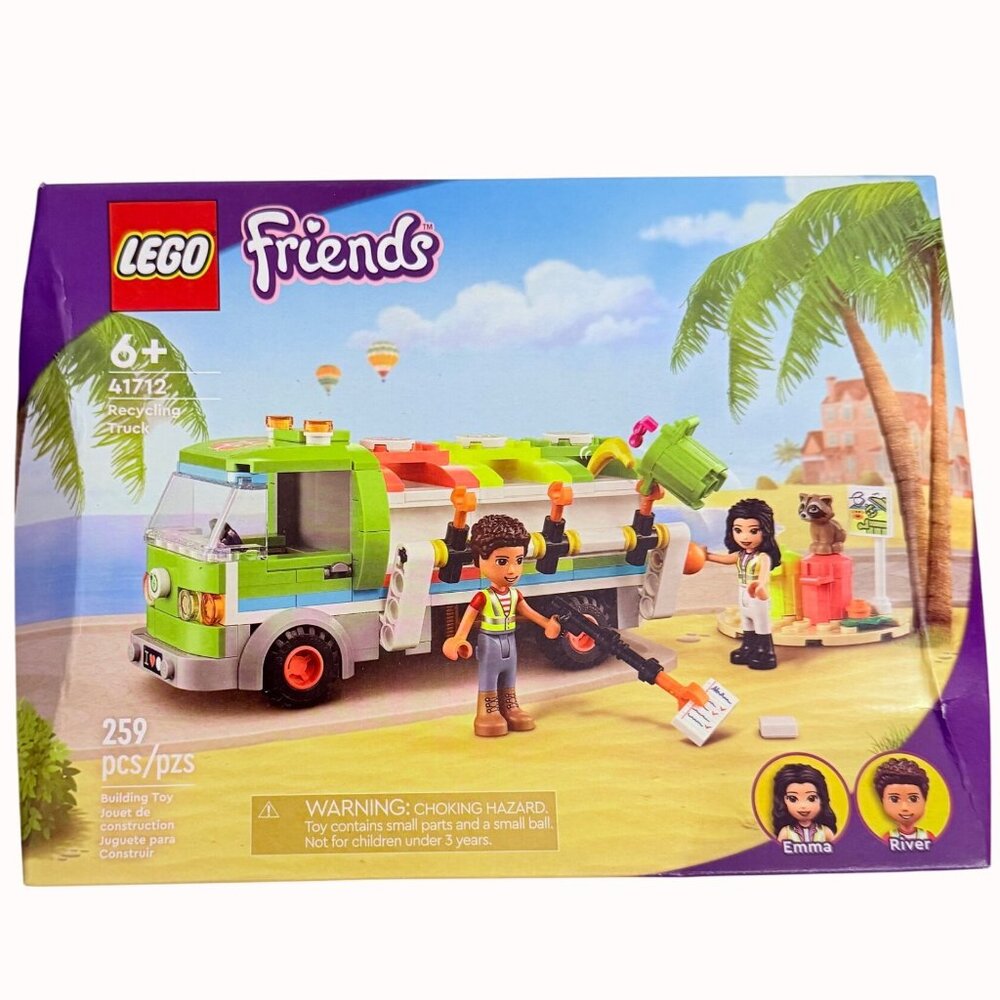 LEGO Friends Recycling Truck 41712 Building Toy Set 259 Pcs Ages 6+ Emma River F